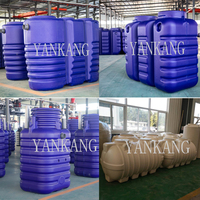 Máquina de moldeo por soplado para tanque séptico, Control Automático PLC, plástico HDPE, tanque de aguas residuales