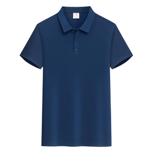 <b>Polo</b> Shirt Cotton Solid Color Moisture Wicking Daily Wear Short Sleeve Collared Uniform - Product Image 1