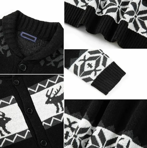 Suéter Navideño Personalizado para <span class=keywords><strong>Hombre</strong></span>, Transpirable, Antiarrugas, Antiencogimiento, de Secado Rápido, con Diseño Divertido y Feo, Tipo Cárdigan con <span class=keywords><strong>Botones</strong></span> y Logotipo Frontal - Product Image 4