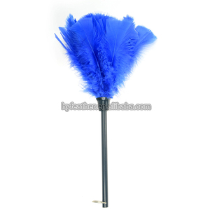 <span class=keywords><strong>Plumeau</strong></span> à plumes de dinde de couleur naturelle teint de couleur bleue pas cher écologique réutilisable pour les fournitures de nettoyage maison voiture bureau - Product Image 2