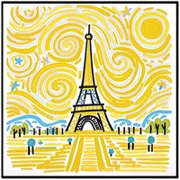 5D World Famous Scenic Spots Diamant Peinture Peinture Décorative, Kits De Diamant DIY À La Main