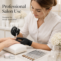 Fournisseur professionnel 2026 – Pinceaux à ongles personnalisés avec logo, manche en métal argenté, pinceau acrylique 100 % Kolinsky