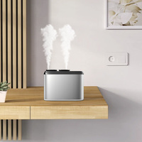 Diffuseur d'aromathérapie intelligent à double buse de conception nouvelle, luxe, lumière LED, contrôlé par application, rechargeable par USB, humidificateur