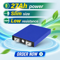 Cellule de batterie prismatique LiFePO4 3,2 V 27 Ah à décharge élevée pour module de stockage d'énergie EV ESS