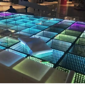 Fabricante de Equipos de Iluminación para Escenarios, Pista de Baile LED Iluminada con Espejo Infinito 3D Extraíble con Cable, DMX512 RGB CRI80 para Parques Temáticos - Product Image 1