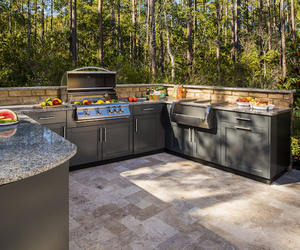 Armoires de cuisine modernes en bois sur mesure pour centre commercial, appartement, salle à manger, cave à vin, hôpital, villa, barbecue en plein air - Product Image 3