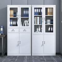 Armoire de classement en acier métallique avec serrure, armoire de rangement de documents de bureau