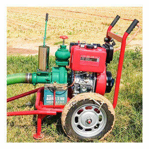 Handcart Type Diesel Water Pump Mobile Agricultural <b>Irrigation</b> <b>Sprinkler</b> Pump - Product Image 1
