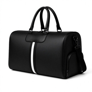Bolsas de Lona de Cuero Premium con Logotipo Personalizado, Bolsa de Viaje y Gimnasio con Asas de Transporte, Cierre de Cremallera, Soporte OEM ODM, MOQ Bajo, Poliéster Duradero - Product Image 3