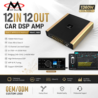 Prosesor Audio DSP Mobil 12 Saluran Desain Kustom, Perangkat Lunak PC, Kontrol Jarak Jauh Aplikasi Seluler Untuk Modifikasi Audio Mobil