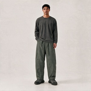 Pantalon décontracté unisexe à jambes larges, léger, à séchage rapide, respirant, pour l'extérieur, taille élastique, vêtements d'été - Product Image 6