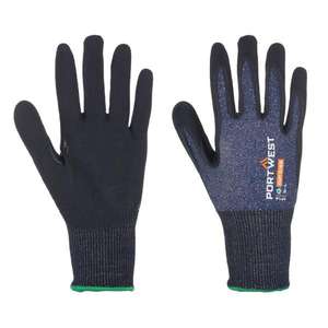 PORTWEST - AP18B8RXXL SG Cut C15 Eco gant nitrile (Pk12) bleu/noir-GANTS EAN 5036146017546 - Product Image 1