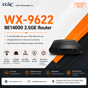 Top quality Tri‑band high speed home WiFi 7 router Direct Manufacturer Ultra fast smart home WiFi 7 router - Product Image 1