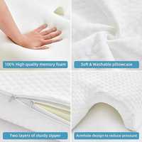 Oreiller en mousse à mémoire de forme pour couples, oreiller de câlin avec repose-bras, oreiller anti-pression, respirant, soutien du cou, oreiller pour couple
