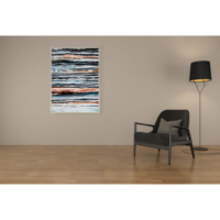 Décoration murale moderne abstraite en acrylique imperméable faite à la main pour la fête des mères, vente en gros personnalisée, sans cadre