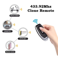 Télécommande universelle sans fil 433,92 MHz pour clonage de clé, duplicateur de télécommande de porte de garage à 2 boutons