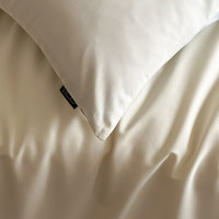 Ensemble de literie de luxe en coton 100% pur, écologique, personnalisable, couleur unie, doux, pour un sommeil réparateur, vente en gros