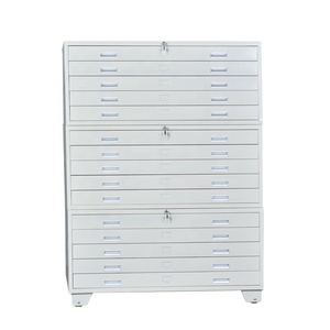 Metal A0 A1 Size Paper Storage Plan Drawing Filing Cabinet Flat Map Steel File Cabinet