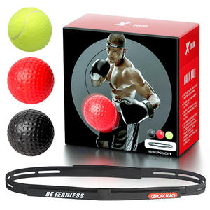 Ballons de vitesse de boxe élastiques pour hommes, équipement d'entraînement de décompression en PU, à fixer sur la tête, modèle BO0028 - Product Image 4