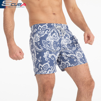 Shorts de bain pour hommes à séchage rapide et respirants, personnalisables avec logo, pour l'été, motif léopard/floral animal, imperméables, pour la plage et le surf, vente en gros
