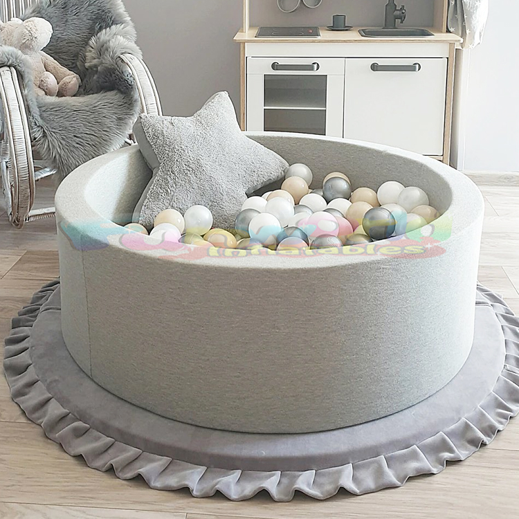 Commercial grade kids play area custom soft play indoor playground equipments round ball pit