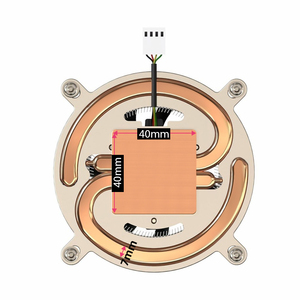 2 Heat Pipe <b>Computer</b> CPU Cooler PWM LGA 1200/115X/1700 Compatible Air <b>Fan</b> with Copper Radiator for HTPC & All-in-One PCs - Product Image 1