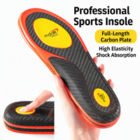 Semelles intérieures en polyuréthane NADUN avec soutien de la voûte plantaire pour chaussures de basketball homme/femme, haute résilience, absorption des chocs, antibactériennes