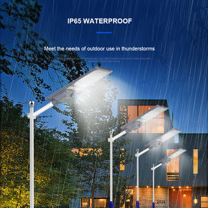 Nuevo aluminio exterior impermeable 200lm/W 200W 100 vatios 5050smd LED energía <span class=keywords><strong>Solar</strong></span> LED farola <span class=keywords><strong>con</strong></span> Sensor inteligente - Product Image 6