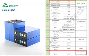 Nueva Batería de Iones de Litio Prismática REPT de 345 Ah y 3.2 V con Certificación CE, Capacidad Real de 360 Ah, Nueva Llegada de Baterías LiFePO4 - Product Image 2