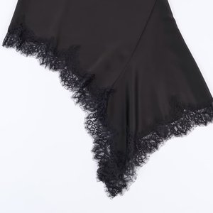 TAOP&ZA <span class=keywords><strong>2026</strong></span> Nova Coleção Primavera Vestido Midi Longo de Cetim com Decote Halter, Bainha Assimétrica e Detalhes em Renda 5919201 - Product Image 5