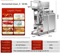 Machine de remplissage de liquides, machine d'emballage quantitatif pour lait de soja et huile de piment, mélangeur de sauces, unité intégrée d'emballage
