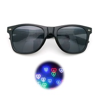 Lunettes de soleil unisexe UV400 à effet cœur de diffusion d'ondes de diffraction, style clou de riz et feux d'artifice, best-seller transfrontalier TikTok, pour scène et soirées, en stock