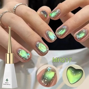 Vernis à ongles gel magnétique Shadow Star Cat 10 ml, perles de verre vertes, semi-permanent, à retirer par trempage, gel UV LED, fournitures pour ongles - Product Image 1