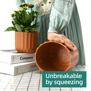 Maceta de plástico para jardín <span class=keywords><strong>suculentas</strong></span>, conjunto de macetas decorativas redondas y modernas para exteriores, venta al por mayor - Product Image 5