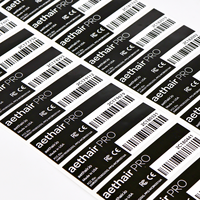 Etiquetas Adhesivas Personalizadas con Código de Barras en Rollo, Negras, Impermeables, para Rastreo de Activos