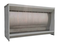 Cabine de peinture à poudre en acier inoxydable robuste XCWDTDR avec moteur et pompe
