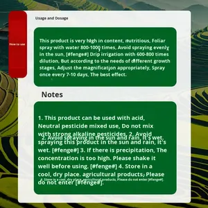 <span class=keywords><strong>Engrais</strong></span> foliaire liquide pour une verdeur et un rendement améliorés Développement de système racinaire d'expansion souterraine - Product Image 6
