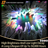 Guirlande lumineuse LED RGB en caoutchouc blanc, étanche IP65, pour décoration de Noël en extérieur