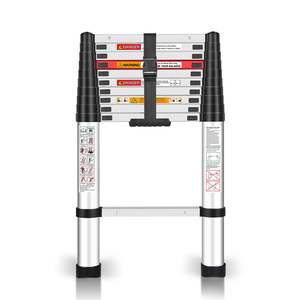 <span class=keywords><strong>Escalera</strong></span> Telescópica Extensible de Aluminio Portátil de 10.5 Pies, Diseño de Cierre Suave, <span class=keywords><strong>Escalera</strong></span> Doméstica Multiusos Extensible para Uso Diario - Product Image 1
