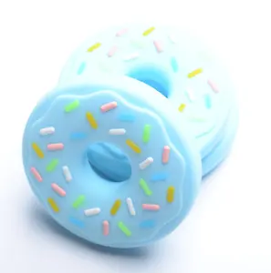 Custom Groothandel Donut Vormige Zuigelingen Siliconen Bijtspeelgoed Bijtring