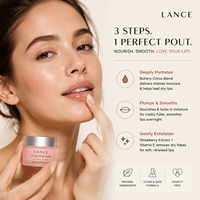 Kit de Soin des Lèvres Exfoliant Hydratant Végétalien Naturel Sous Marque Blanche pour Lèvres Gercées, Sèches et Desquamées