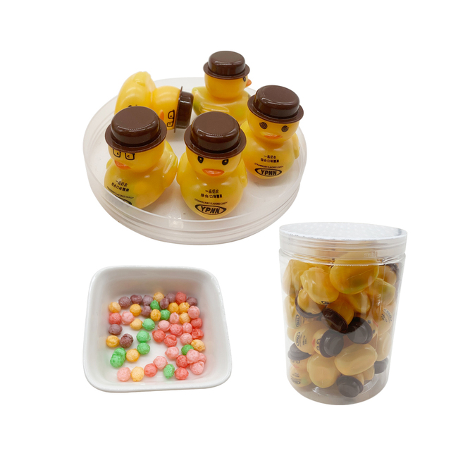 Cute Duck Shape Mixed Flavor Compressed Candy