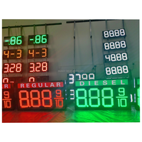 Panneau de prix du gaz personnalisé 8.889/10 REGULAR DIESEL Light Box Gas Station LED display