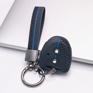 Funda para llave de Toyota Hilux <span class=keywords><strong>Vigo</strong></span> Yaris Corolla Rav4 Vitz Echo Classic 2 con llavero, antiarañazos, a prueba de golpes, suave al tacto, nueva - Product Image 3