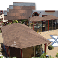 Bardeau de toiture Sangobuild 3 Tab Laminated Mosaic Architectural en bitume modifié SBS, type Tejas De Asfalto