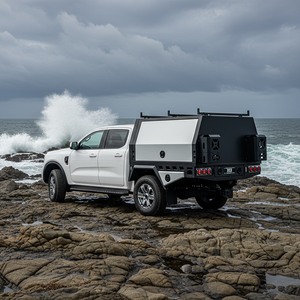Cubierta <span class=keywords><strong>de</strong></span> Aluminio Resistente Personalizada <span class=keywords><strong>de</strong></span> Fábrica para Camioneta con <span class=keywords><strong>Caja</strong></span> <span class=keywords><strong>de</strong></span> <span class=keywords><strong>Herramientas</strong></span> y Baca para Cabina Doble - Product Image 6