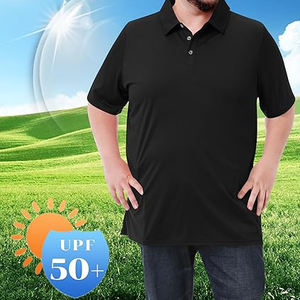 Polo de golf para hombre con estampado de su propia marca, camisa de manga corta de nailon/cachemira de secado rápido y transpirable - Product Image 1