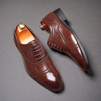 Chaussures de Costume Oxford Noires et Marron pour Hommes – Idéales pour Affaires et Mariages – Vente en Gros