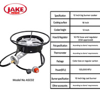 Deep Fryer 30qt penggorengan kalkun baja tahan karat, penggorengan luar ruangan propana portabel