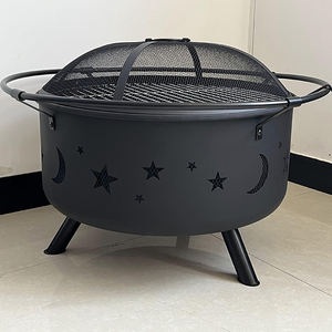 Meubles d'extérieur personnalisés, foyer à bois <span class=keywords><strong>de</strong></span> <span class=keywords><strong>jardin</strong></span>, <span class=keywords><strong>barbecue</strong></span>, foyer en métal avec plaque <span class=keywords><strong>de</strong></span> cuisson - Product Image 3